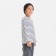 Longsliv children in strip KAFTAN, size 36 (134-140 cm), white/black color