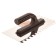 Staging stained bison 08042-10, stainless steel, plastic, 130x270 mm, tooth 10x10 mm
