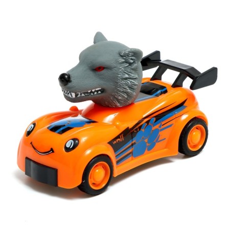The inertial "animals" car, the head flies out when hit, mix-9