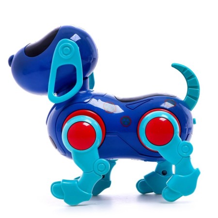 IQ DOG robot pillbox, sings, works, works from batteries, blue color-1