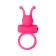 Erectic ring on the penis Eromantica, silicone, pink color, d 3.1 cm