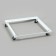 The basket-drill is folding, on wheels, 1 shelf, 60 × 60 × 80 cm, white color
