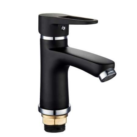 Mixer for the sink RMS SL77BL-001F, single-leaf, black
