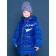 Coat for girls, height 110 cm, blue color
