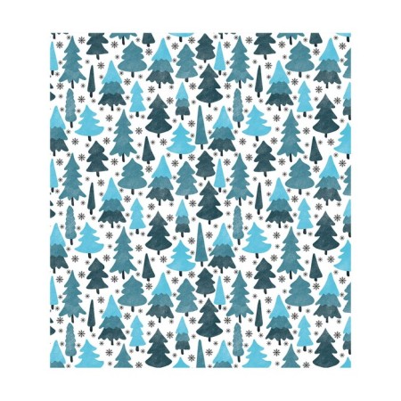 A set of napkins for setting the table "Winter in the forest", rectangular, size 32x46 cm, 4 pcs-1