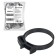 AIRLINE clamp, 49-54/9 mm, power gear castle, plastic P66, black