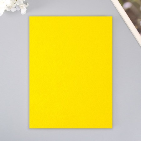 A set of soft felt "Astra" (3 pcs) mustard-yellow, 3 mm, 400 gr. 20x30 cm