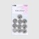 The buttons are sewing, decorative, d = 20 mm, 5 pcs, silver color