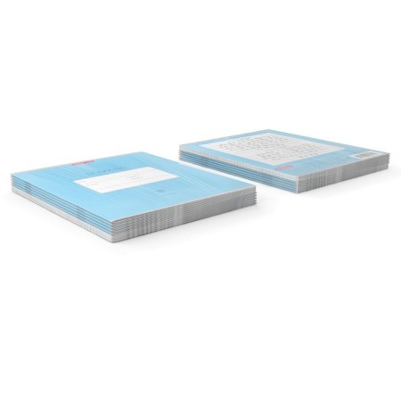 Notebook 18 sheets in the line "Classic Bright", cover Combined cardboard, OFSET block, Blue-2