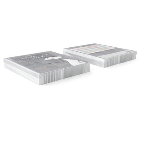 Subject notebook, 48 sheets, cage, English Erichkrause "Chubrik", plastic cover silkography, Blok Offset 100%, information block-7