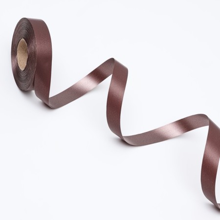 Polypropylene tape "Matte" for decor and gifts, brown, 2 cm x 50 m-3