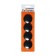 Set of magnets for boards D-4cm, 4 pieces, on a blister, black