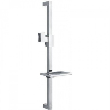 Shower stand Lemark LM8069C, 625mm with a rectangular soap dish, color chromium
