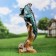 Garden figure "Iguan on the branch" 30x25x55cm