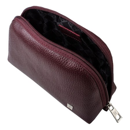 Cosmetic bag with lightning, burgundy color-1