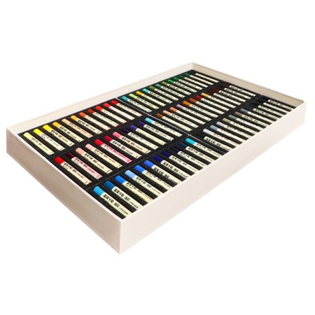 Oil pastel, in a paper holder, in a cardboard box, 72 colors-3