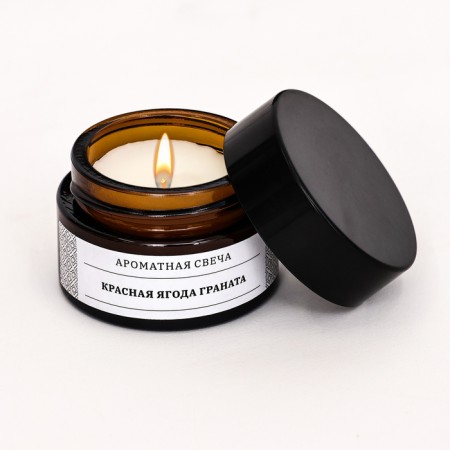 Aromatic candle in the Bank "Red Berry Grenade", soy wax, 12 g-2
