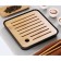 Tray for the tea ceremony, 20 x 20 x 2.5 cm, black tray