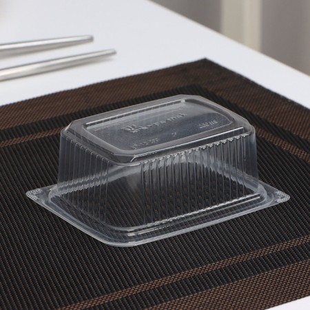 Container Plastic disposable "Yuzhuralpak", KR-12, 200 ml, 112 × 86 × 43 mm, transparent-1