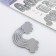 Cardboard stickers with foil "our baby"