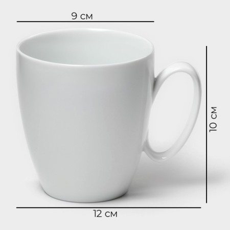 Ceramic mug Magistro White Gloss, 400 ml-6