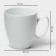 Ceramic mug Magistro White Gloss, 400 ml