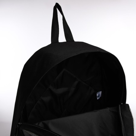 School backpack on lightning, 1 external pocket, gray/black color-4