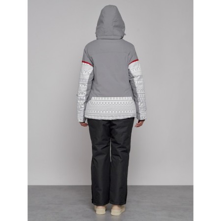 Ski jacket female winter, size 42, white color-5