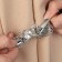 Picking for curtains "Butterfly", 9 × 3 cm, 23.5 cm, silver color