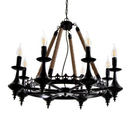 Chandelier "Castle" 8he14 40w Black 83x83x70-110cm Bayerlux