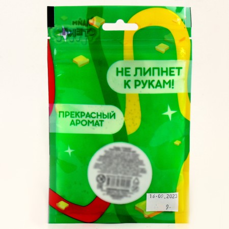 Slime "Glass", Butter series in Doy-pack, green, 75 g-2