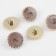 A set of buttons on the leg, d = 21.5 mm, 5 pcs, brown/gold color
