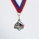 Prize medal 191, D = 4 cm. 2 place. Color: Silver. With a ribbon