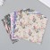 A set of scrapbooking paper 12 sheets 12 designs "summer flowering" 160 grams 15.2x15.2 cm