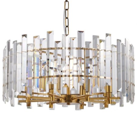 Crystal Crystal Chandelier Feeriya 8xe14 40w, size 60x60x42.5-97 cm, bronze color-1