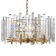 Crystal Crystal Chandelier Feeriya 8xe14 40w, size 60x60x42.5-97 cm, bronze color