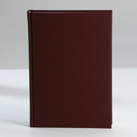 Deliciper of Leduced A5, 160 liters. Solid cover. Leatherette. Brown. Cream block-9