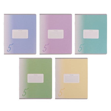 Notebook of 12 sheets in Calligrata "Five", cover coated cardboard, VD-LK, OFSET BOLOC, Beliece 95%, MIX