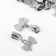 Automatic castle for metal zippers, No. 3, decorative, 10 pcs, Nickel color