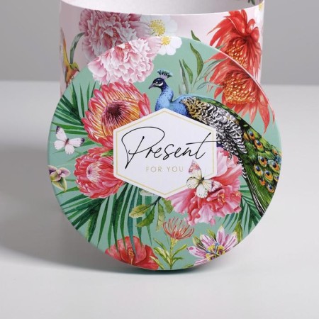 Set of boxes 5 in 1, gift packaging, Flowers, 13 x 14–19.5 x 22 cm-3