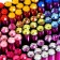 Pencil Blackographic "Rainbow" The hardness of HB, holography, sharpened, with a rhinestone