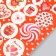 Decor for creativity cardboard "Chips and buttons. Red" 24 pcs 13x16.5cm