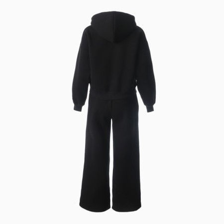 Women's costume (sweatshirt/trousers) is launched, black color, rr m (44-46)-2