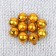 Bells for needlework, set of 10 pcs., Size 1 pc. - 1.4 cm, golden color