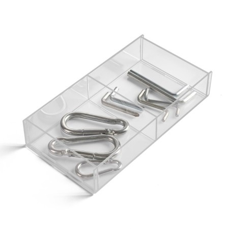 Presentation stand, two departments 20.3 × 10.2 × 3.8 cm, 2 mm outplass (in a protective film)-3