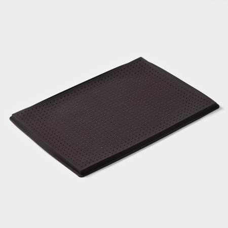 Rug perforated rectangular shade, silicone, 40 × 31 × 1 cm, brown color-10