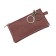 Key of zipper, length 14.5 cm, burgundy color