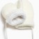 Mittens of two -layer Minaku "plain", col. White, rr 14 (4-5 years)