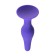 Anal plug, silicone, purple color, 12.5 cm