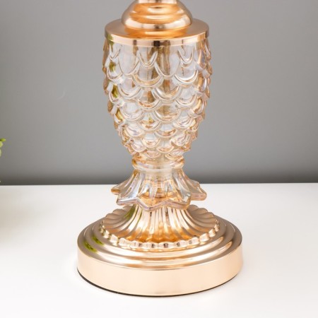 Table lamp with backlight "Melange" 1x60W E27 gold 25x25x43 cm Risalux-3